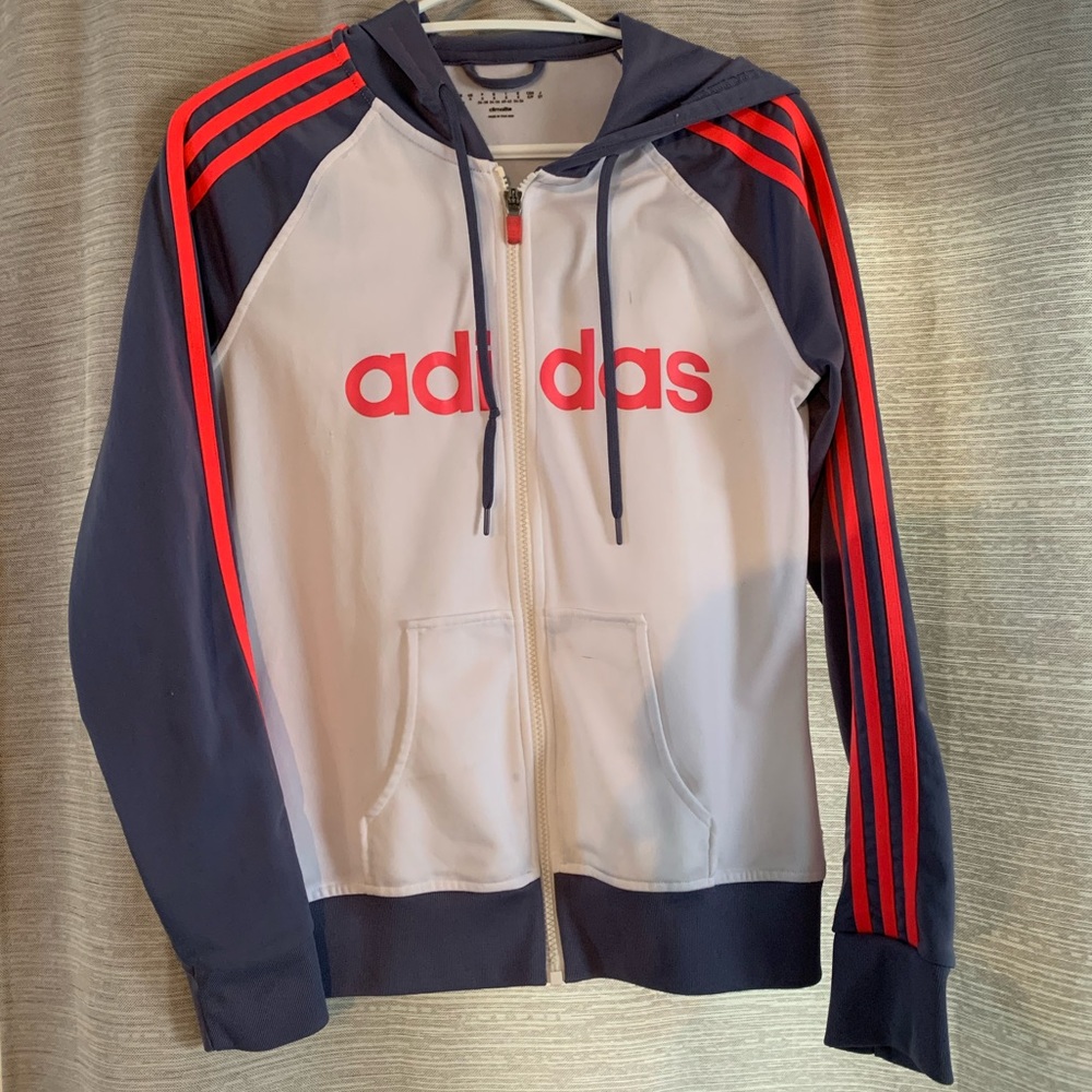 ADIDAS ZIP UP HOODIE